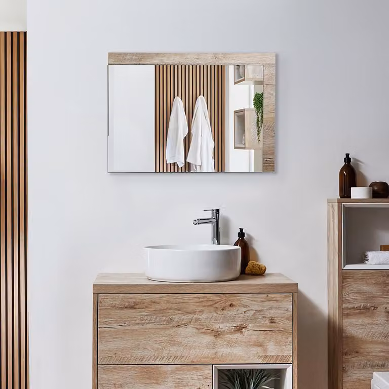 Specchio Bagno Rovere Chiaro 500 x 700mm - Hoxton