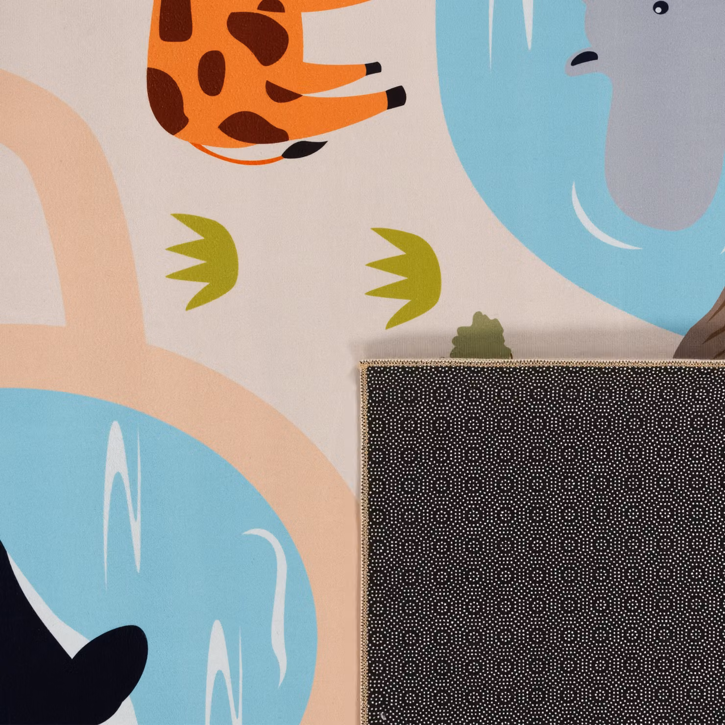 Tappeto per bambini Bini multicolore con motivo animalier L: 290 cm, P: 200 cm – 2
