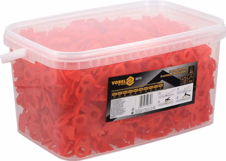 Pinze di livellamento da 3 mm, 900 pezzi