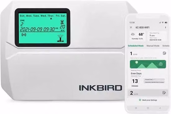Controller Wi-Fi intelligente per irrigazione 8 zone - Indoor/Outdoor - Irrigazione - App - sistema di irrigazione esclusivo