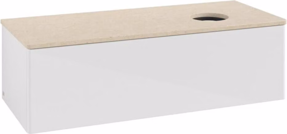 Mobiletto V&B senza struttura frontale, con illuminazione Antao 120x36x50cm, WBP botti. Lac