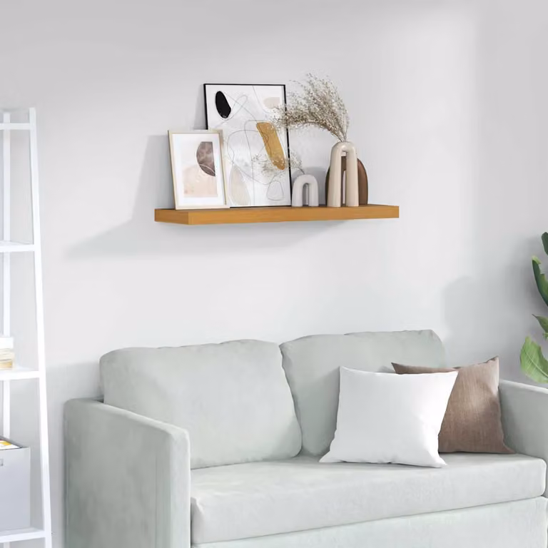 Scaffale da parete vidaXL in MDF Beige L 90 x P 23,5 x H 3,8 cm