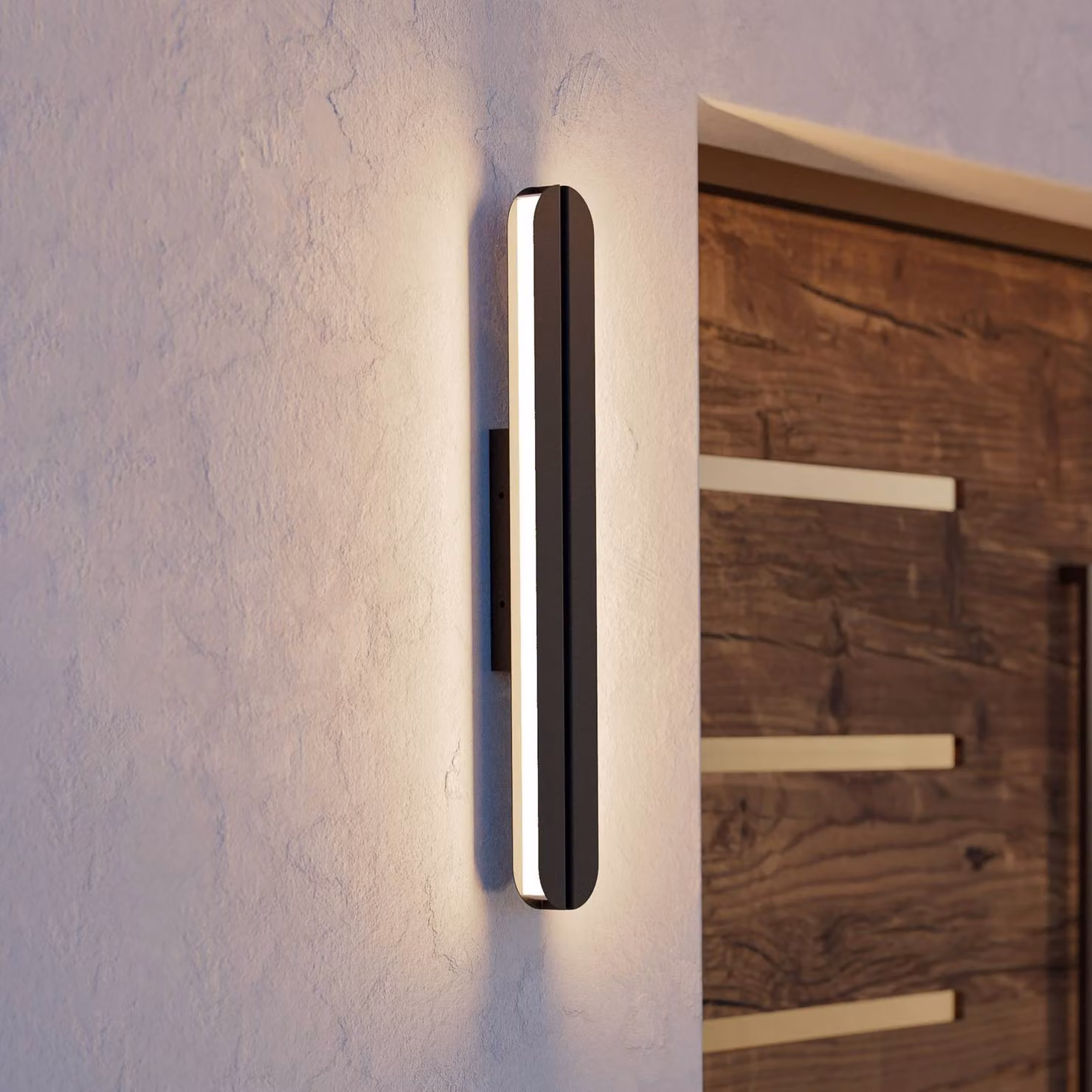 EGLO Applique da esterni Vascella, Nero, Acciaio Inox, Moderno, Applique da esterni