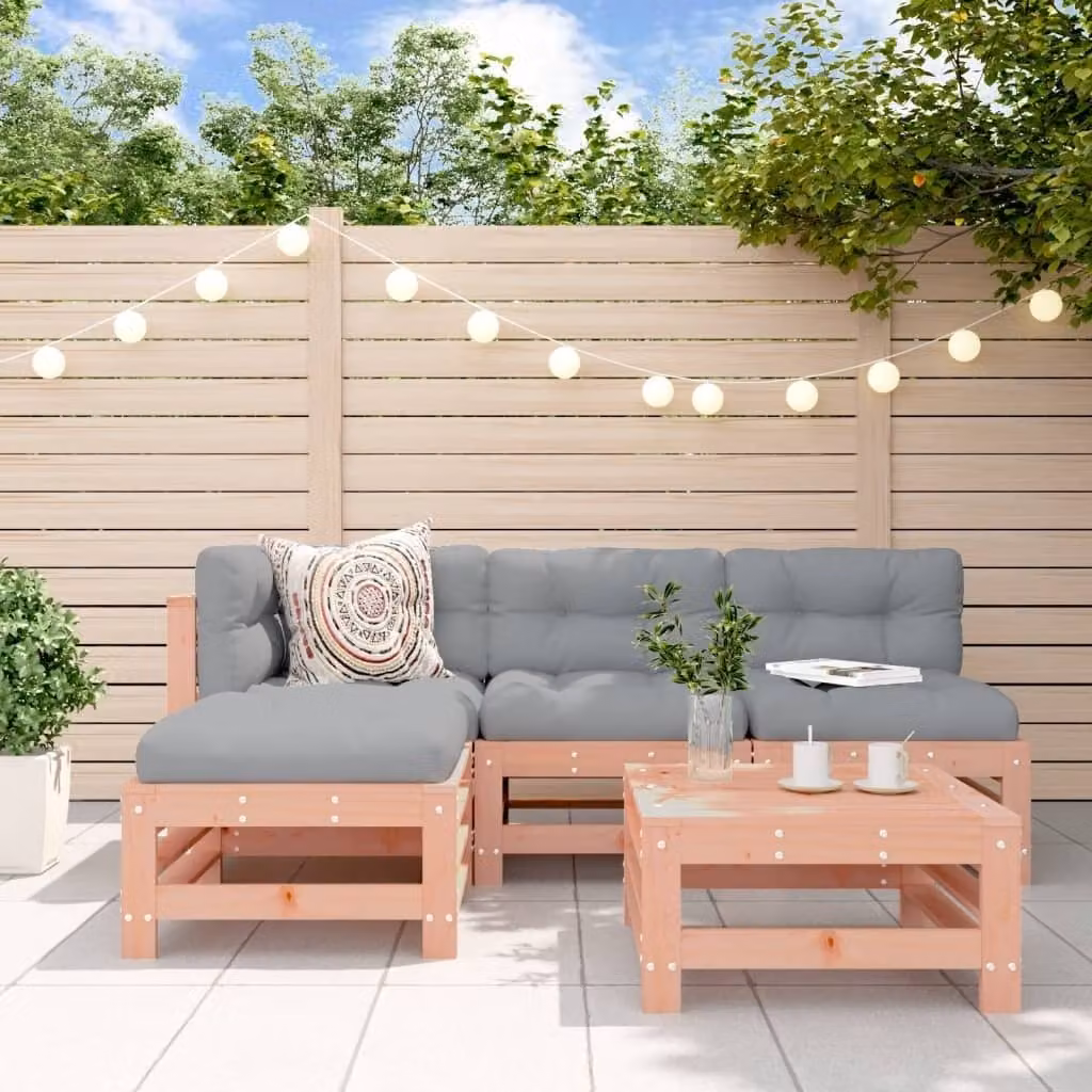 Maison Exclusive - Set da giardino da 5 pezzi in legno massello di douglasia