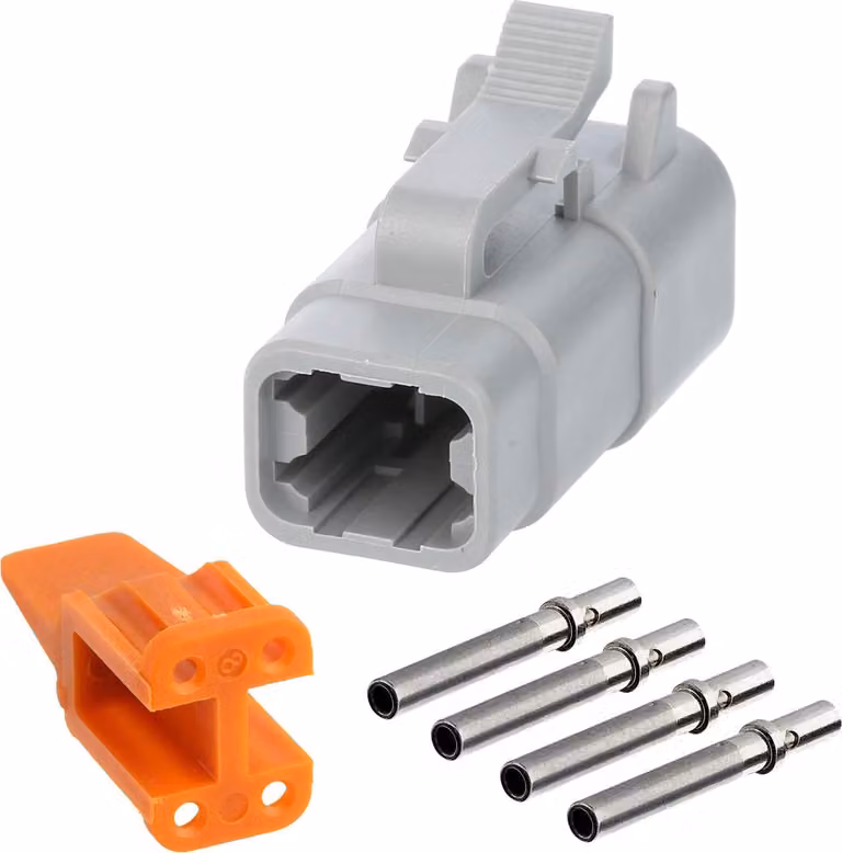 Amphenol AS-4SF 110 SET Presa cavo serie ATM Presa, 4 poli, connessione a crimpare Diametro isolamento 1,35 mm - 3,05 mm,
