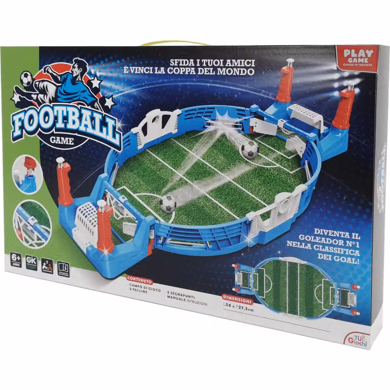 Tu Giochi Football Game Gioco da Tavolo Calcio in Plastica Blu