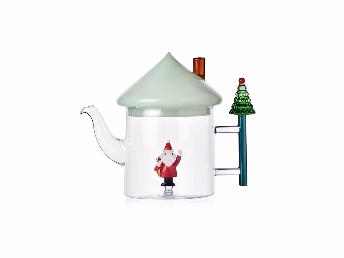 Christmas Tales Teiera Babbo Natale Tappo Verde