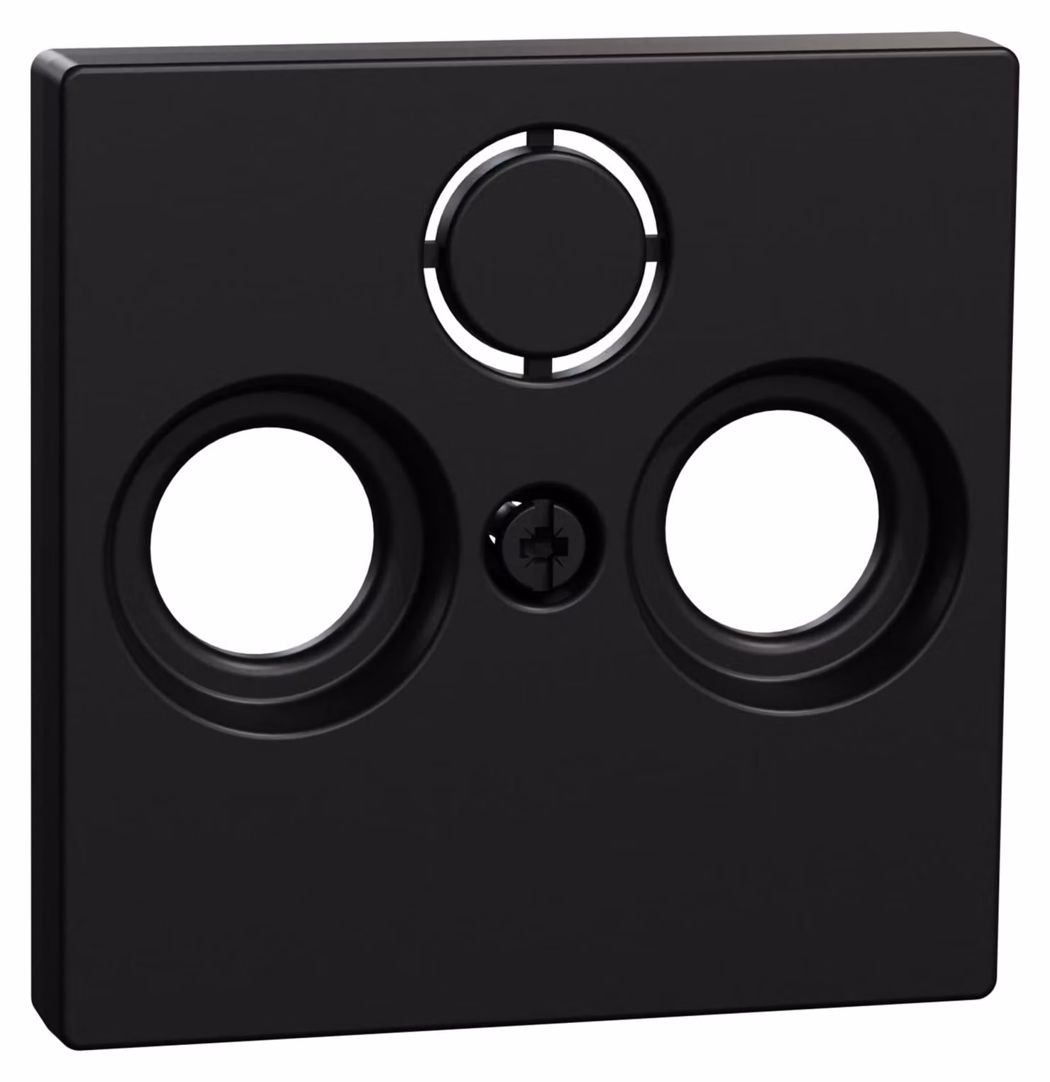 Merten MEG4123-0403 Copripiastra centrale per presa antenna M-Pure nero/opaco