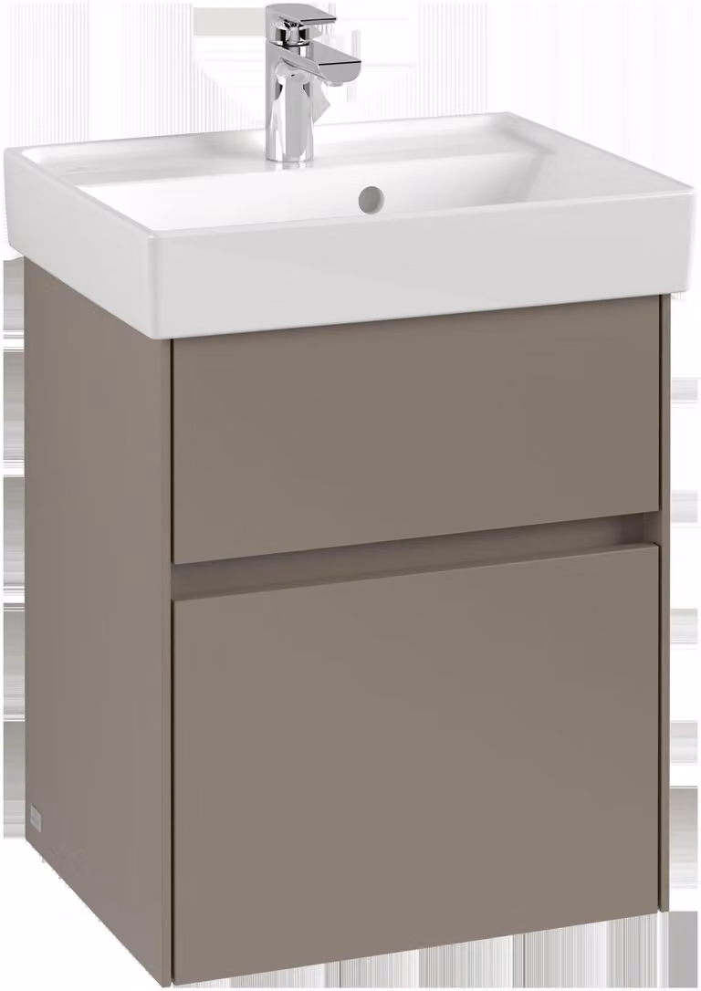 Villeroy & Boch Collaro Meuble sous-lavabo, 2 tiroirs, lavabo au centre, 460x546x374mm, C00600AA, C00600AA
