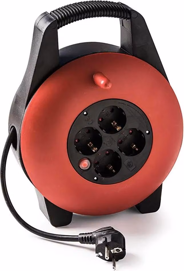 Famatel Disyuntor 2p+ttl 4 prese 10 M 16a 250v Cavo Tamburo Arancione Arancione Taglia Unica