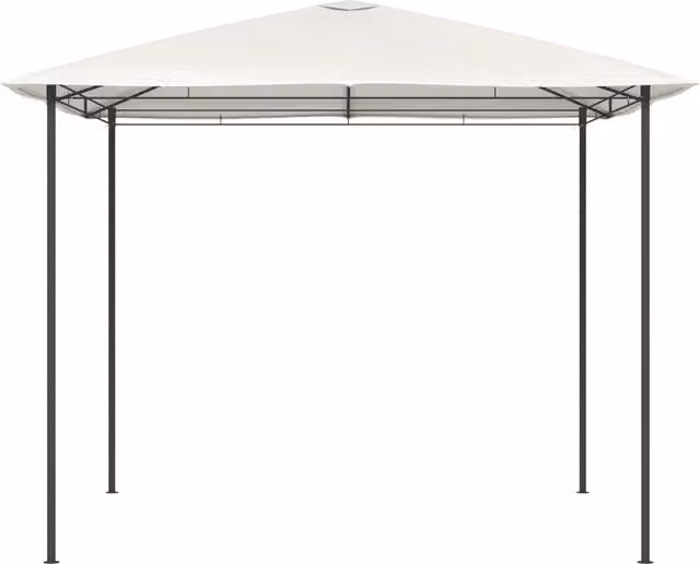 Gazebo Hip Videx in acciaio beige e bianco L/P/H: 300 x 300 x 260 cm – 1