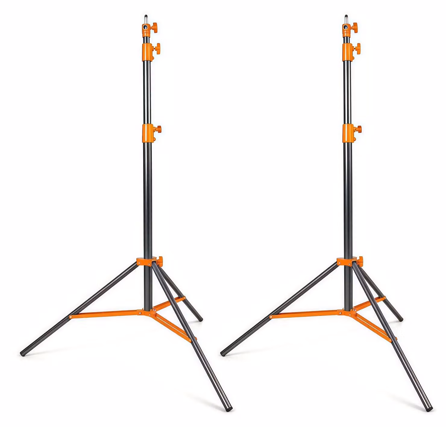 Treppiede, altezza massima 2800 mm, capacità di carico 10 kg, 2 pezzi, colore arancione, lunghezza 2,8 metri