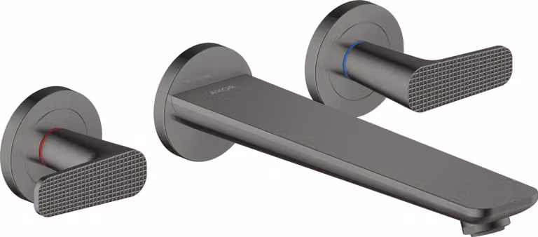 hansgrohe AXOR Citterio C robinetterie de baignoire 3 trous encastrée pour montage mural, Cubic cut, 49483330, 49483330