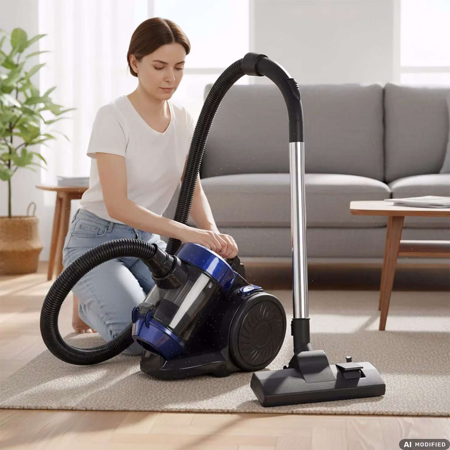 Dictrolux Aspirapolvere Ciclonico Serie 8803-1 Bagless da 800 Watt, Colore Blu con Filtro HEPA Lavabile – 2