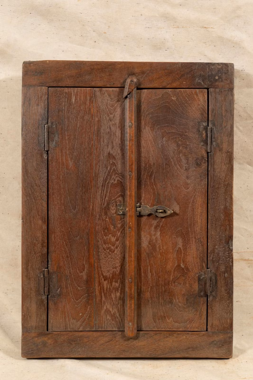 Telaio interno per finestra, in legno di teak, dimensioni: lunghezza 44,5 cm, larghezza 5,5 cm, altezza 61,5 cm
