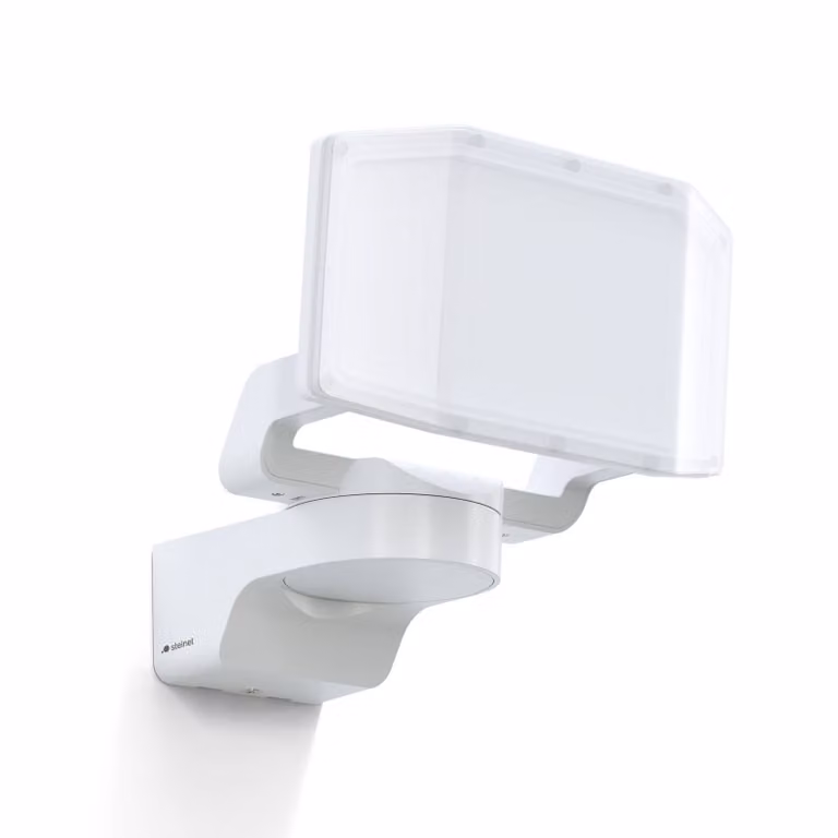 STEINEL Faretto da parete esterno a LED XLED Protect, bianco, IP54 Protect, Bianco / Opale, Plastica, Moderno, Lampada LED da esterni