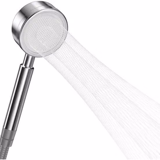 Soffione doccia ad alta pressione - A risparmio idrico - Soffione per bagno - Acciaio inossidabile - Facile da installare - Dimensioni adatte - Tipi di getto