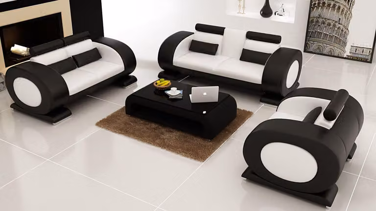 Sofagarnitur Ledersofa Sofa Couchen Set Sofa Polster Couch 3tlg Sessel Sitzer