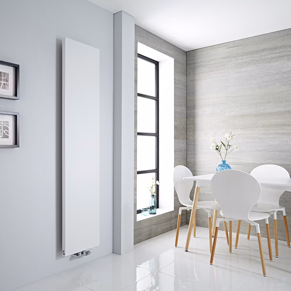 Radiatore Verticale Bianco a Piastra 1820x400mm 660W - Slim salvaspazio - Design Moderno - Rubi