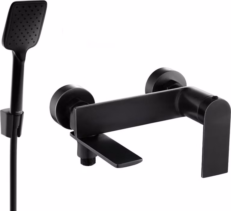 Mexen Zero R62 rubinetto da bagno con set doccia, nero - 7113R62-70