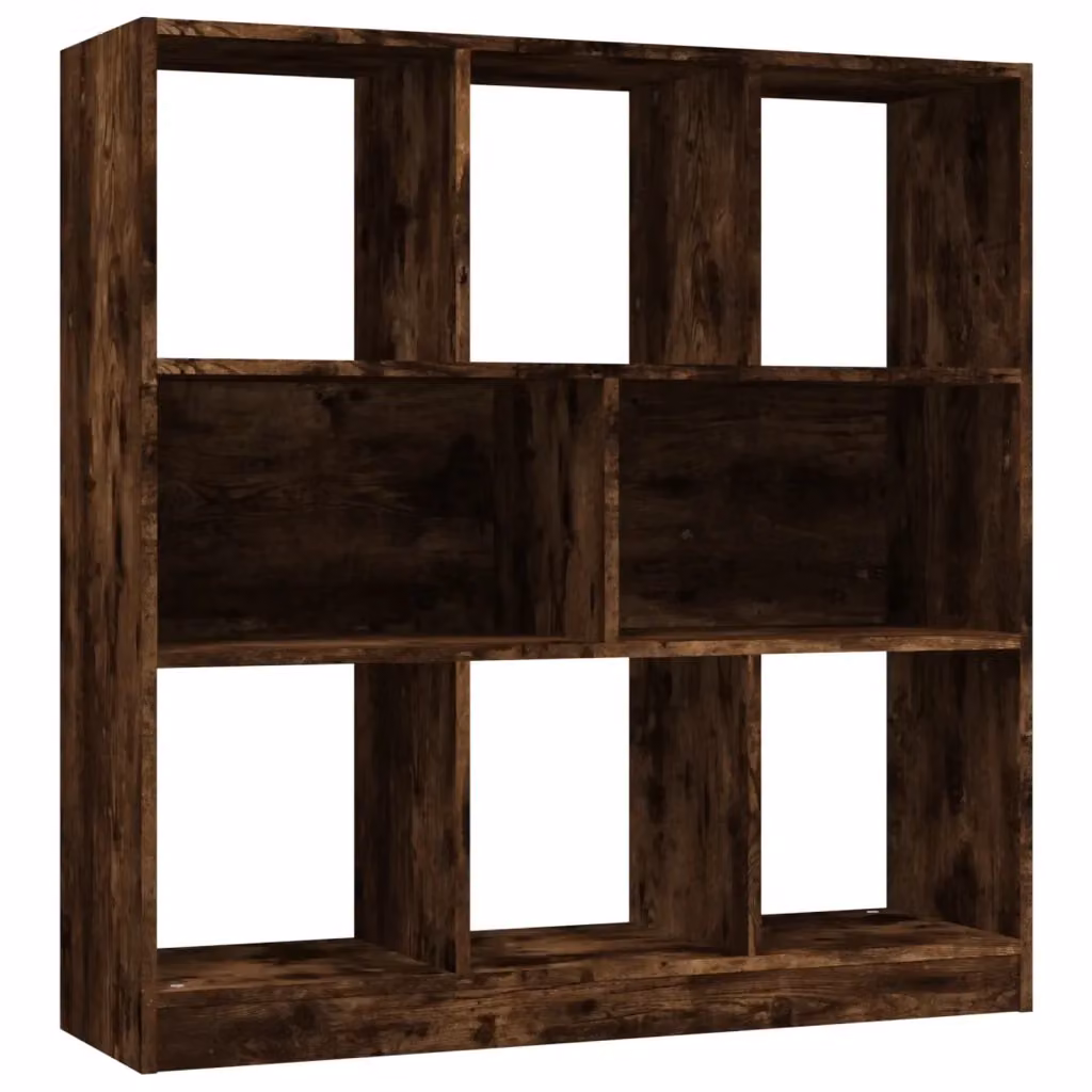Libreria a scaffale Design Mania in legno multistrato color rovere fumo, ideale per soggiorno o ingresso, L: 97,5 cm, P: 29,5 cm, H: 100 cm – 2