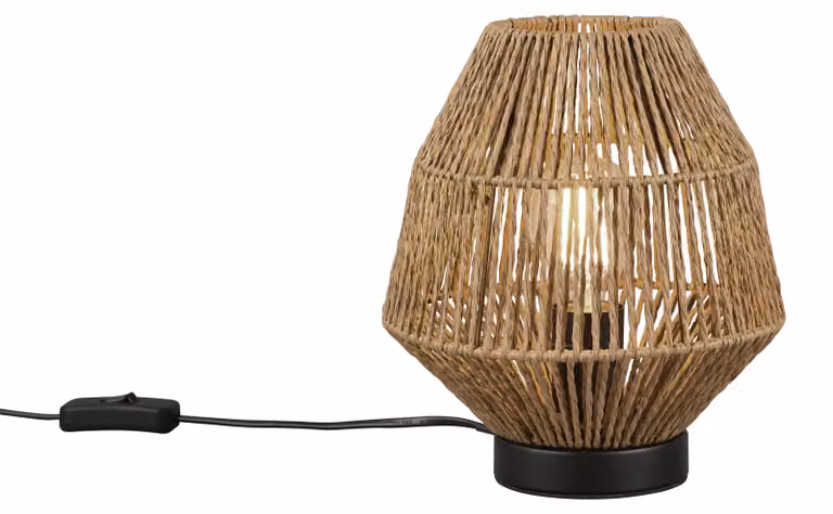Lampada da tavolo Miki, colore marrone