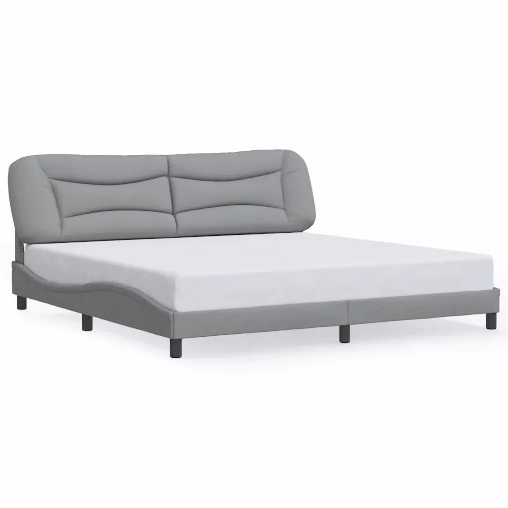 Giroletto senza materasso Hvar vidaXL Grigio Chiaro L 200 cm x P 200 cm – 2