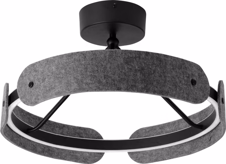 Soffitto in feltro Decor Curve 33W 830 Grigio scuro