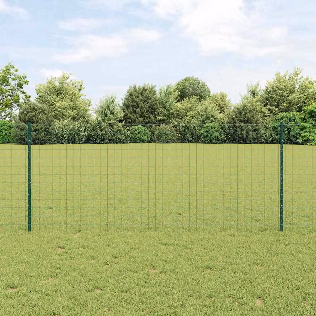Maison Exclusive - Recinzione con Posto Verde 1 x 10 m Acciaio