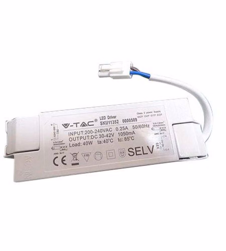 Driver V-TAC per Pannelli LED 60x60 cm, 40W, Bianco
