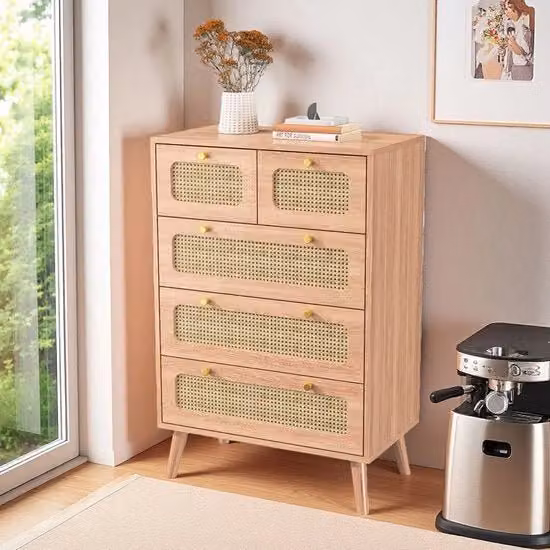 Credenza in legno - 5 cesti - contenitore per la sala da pranzo
