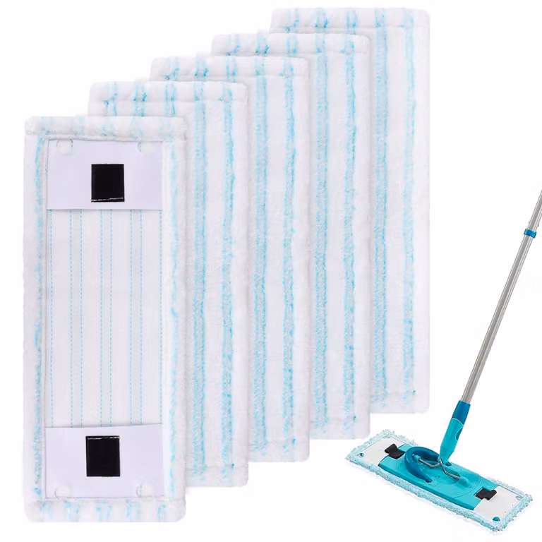 5 panni in microfibra per mop, dimensioni 38x15 cm, compatibili con Leifheit e Philips