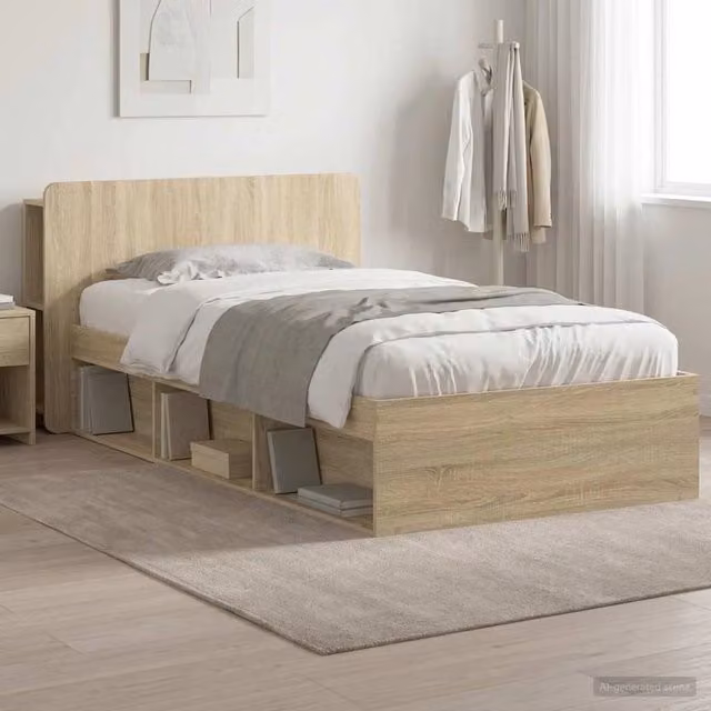Telaio del letto con storage Rovere Sonoma 90 x 190 cm 3433333