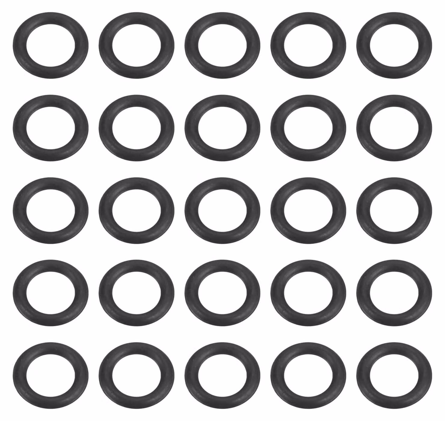 50 guarnizioni O-ring in gomma nitrilica, diametro esterno 6 mm, diametro interno 4 mm, larghezza 1 mm, per riparazioni di veicoli