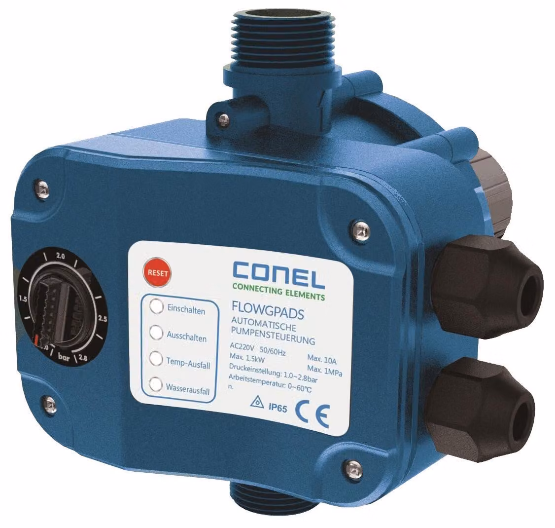 Pressostato per pompe da giardino CONEL 230 V con regolazione automatica della pressione