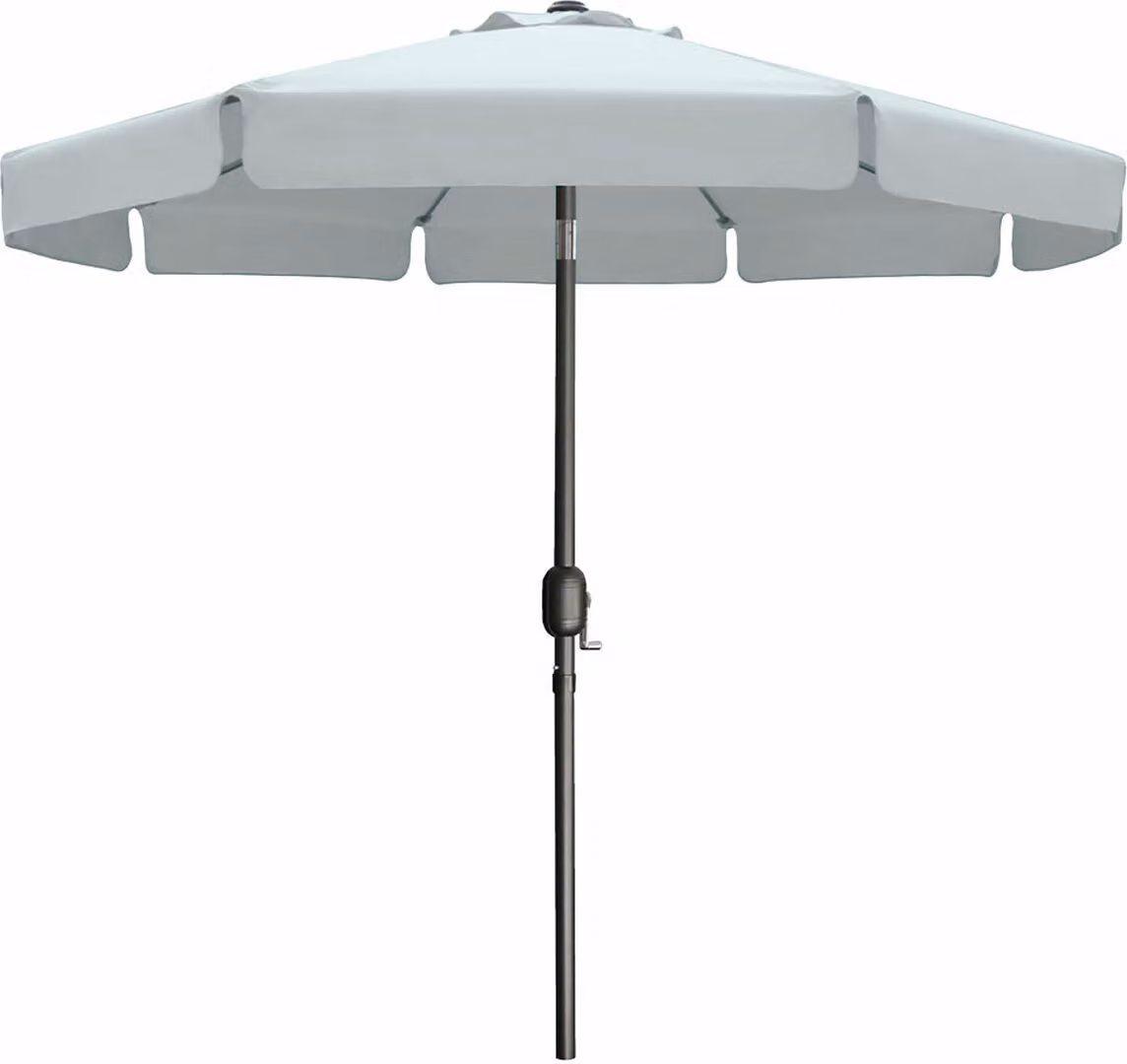 Ombrellone Marbueno acciaio 8 montanti D300 cm poliestere bianco Giardino, piscina, terrazza