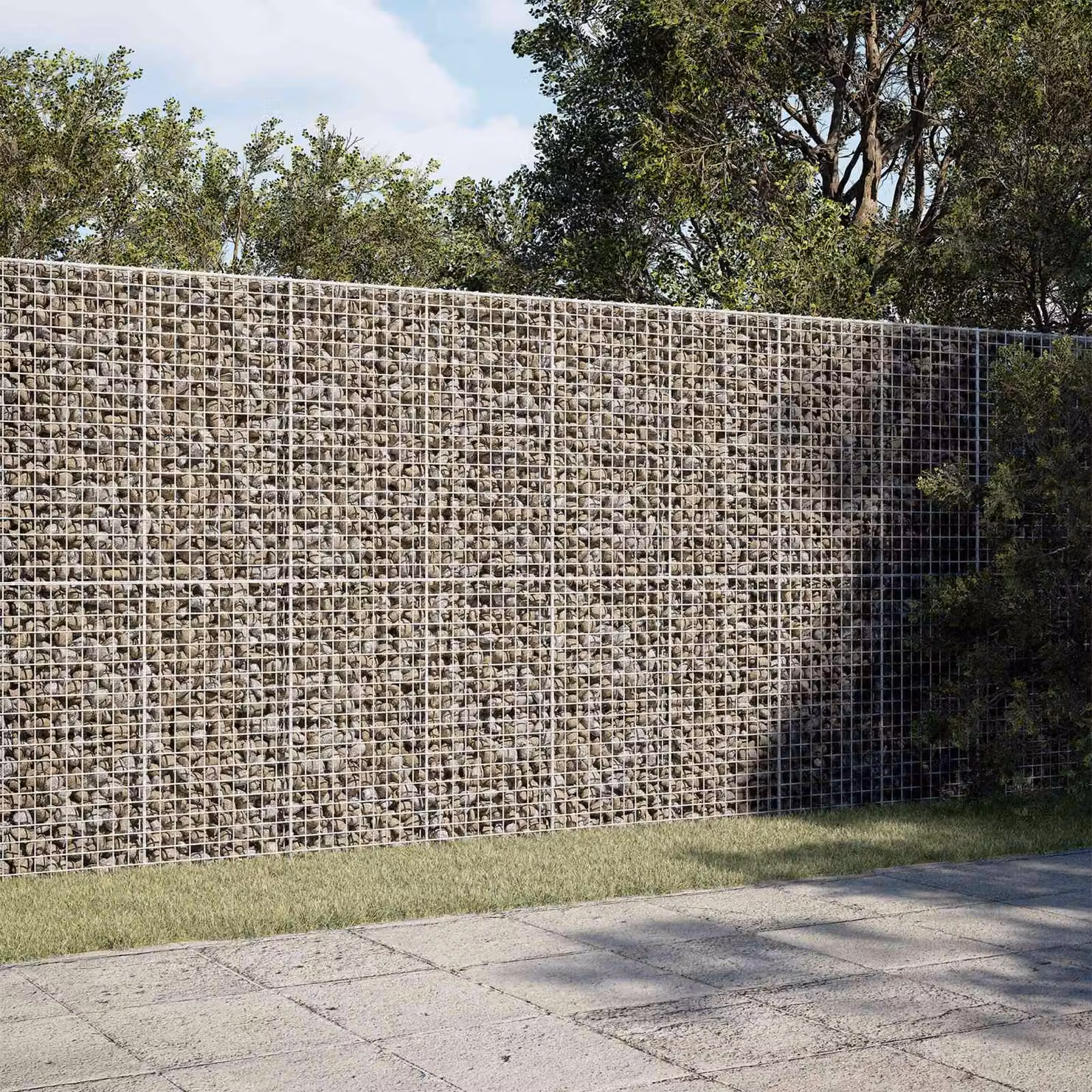 vidaXL Gabion con Filo da 3,5 mm e Maglia da 5x5 cm 300x50x200 cm
