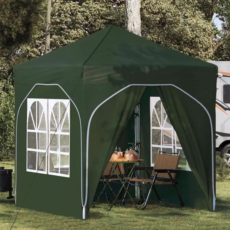 Maison Exclusive - Tenda pop-up per feste, 192 x 192 x 245 cm, colore verde