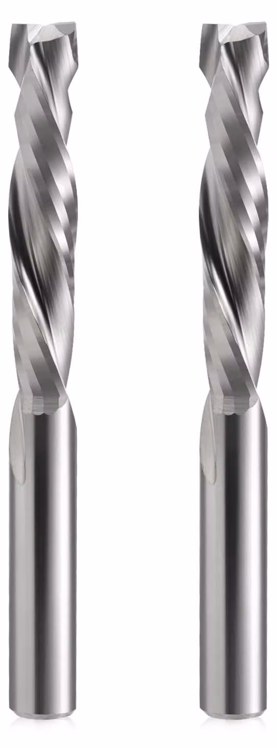 Fresatrice a spirale, movimento verticale, diametro di taglio 8 mm, lunghezza di taglio 42 mm, carburo, per incisione CNC, lavorazione del legno
