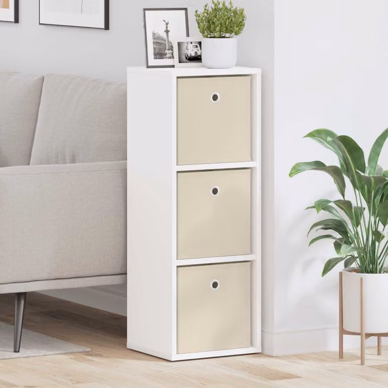 Credenza con cassetto vidaXL Bianca in stile moderno L: 30,5 cm, P: 27 cm, H: 84,5 cm