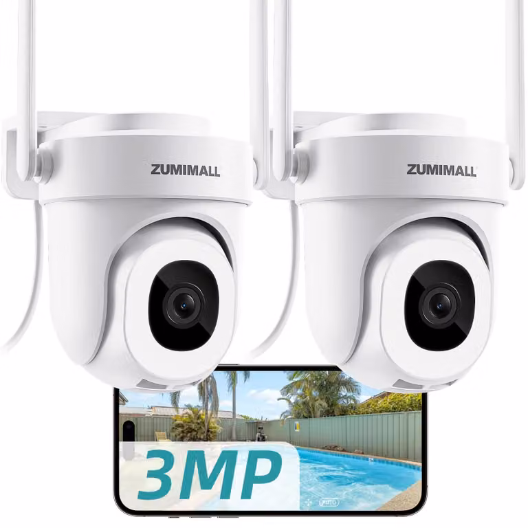 Telecamera di sicurezza esterna, compatibile con reti 5G/2,4GHz Wi-Fi, registrazione 24 ore su 24, visione notturna a colori, grado di protezione IP66