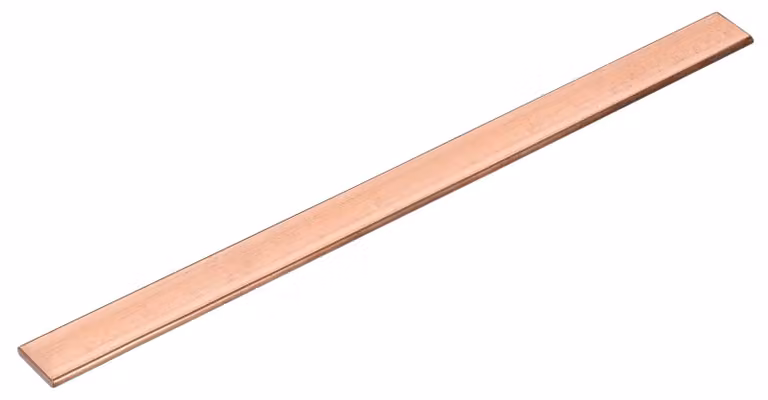 Barra di rame piatta, 4x20x250 mm, piastra di rame per applicazioni elettriche