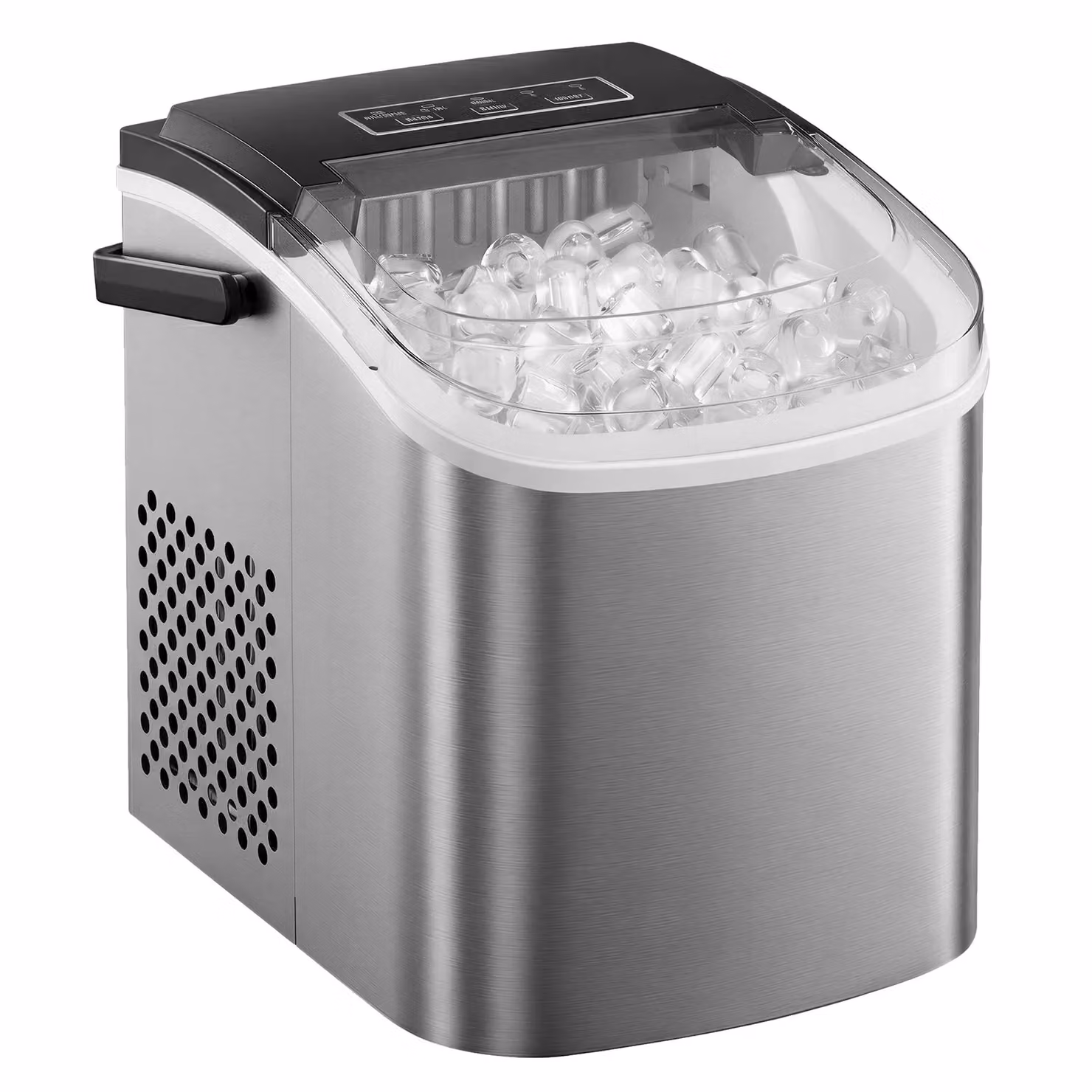 Macchina Per Cubetti di Ghiaccio Portatile Autopulizia, Grigio Argento