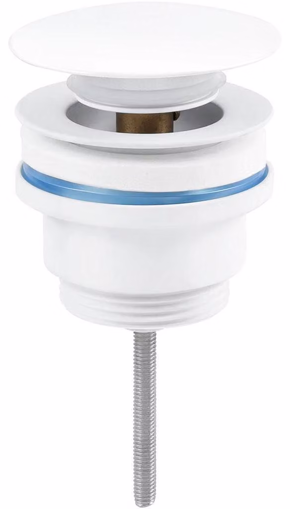 CERANO - Sifone per lavabo - 5/4" click-clack - universale - bianco lucido