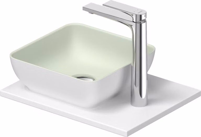 Duravit Sivida Set lavabos rectangulaires incl. console 410x330x123mm, 268023FG00, 268023FG00