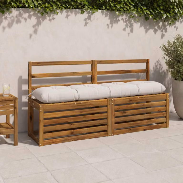 vidaXL Cuscini per Panchina VIANEN 2 pz 100% Poliestere Bianco