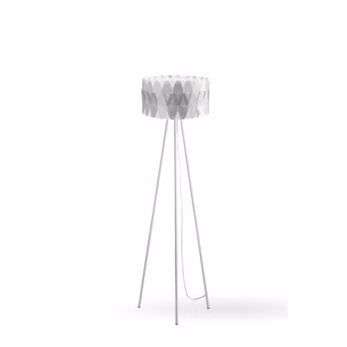 Piantana Moderna Polilux ® Argento E Metallo 1 Luce E27