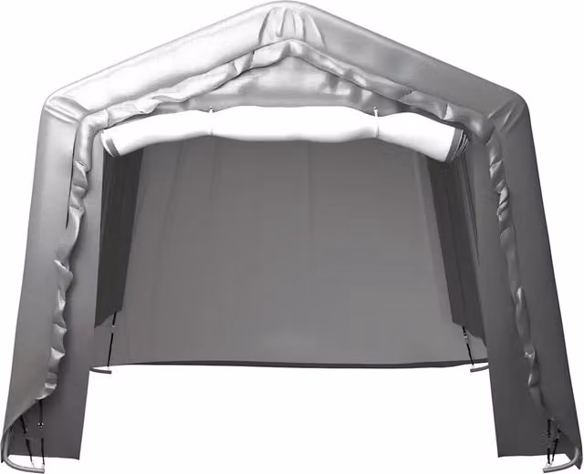 Tenda Capannone 300x300 cm Grigio Acciaio 3079587