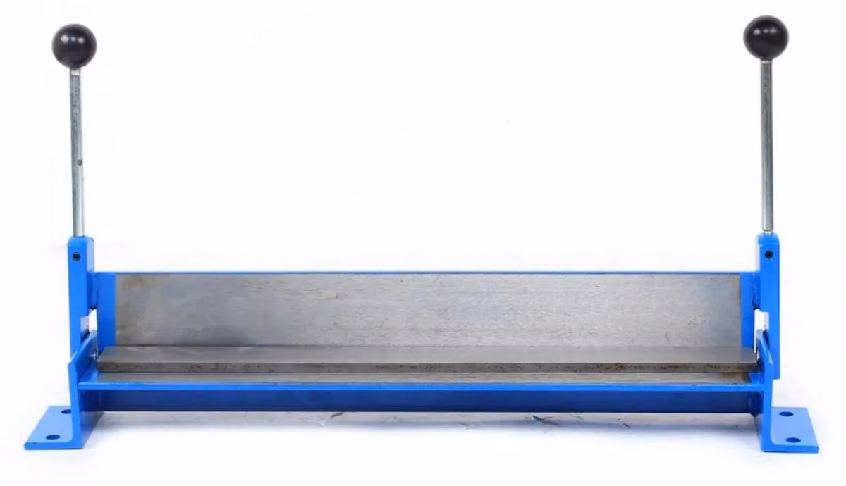Piegatrice per lamiera - Piegatrice manuale - Per lamiera da 0,8 mm - Larghezza di lavoro 460 mm - Regolabile da 0 a 90° - Blu