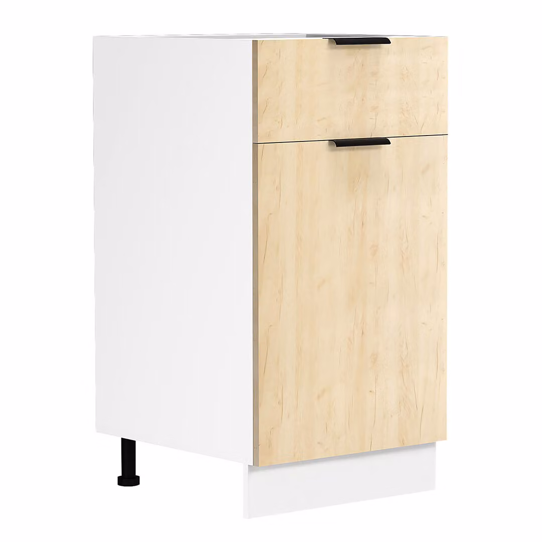 Armadio da cucina | Dimensioni ca. H. 82 x W. 40 x D. 46 cm | Armadio con porta girevole e cassetto | Mobili da cucina - Fasola